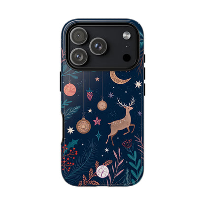 Boho Christmas Reindeer Tough Phone Case