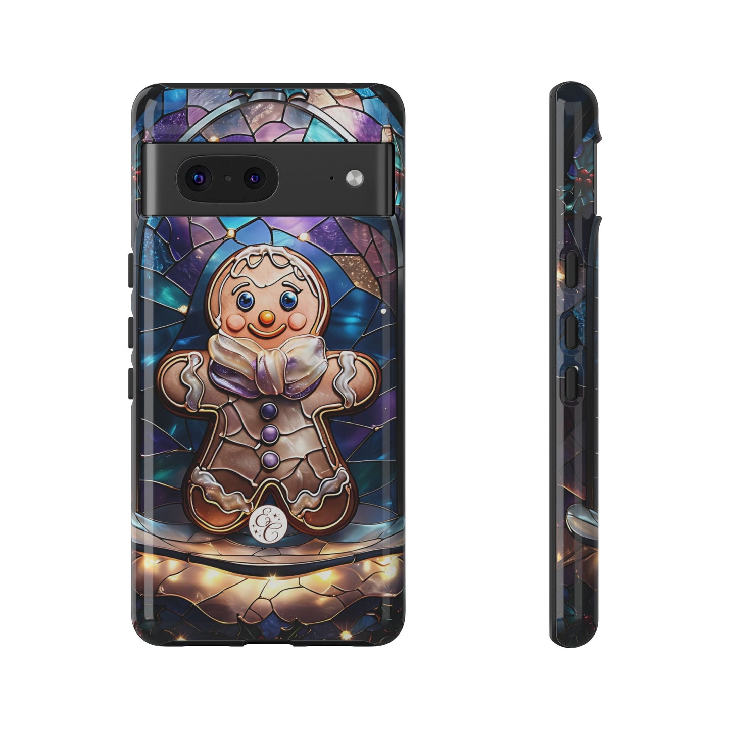 Gingerbread Man Stained Glass Tough Phone Case