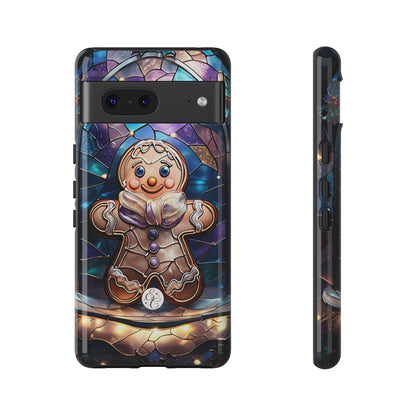 Gingerbread Man Stained Glass Tough Phone Case
