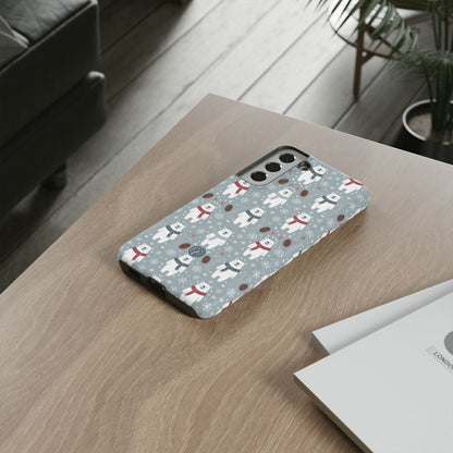 Cute Polar Bear Pattern Tough Phone Case