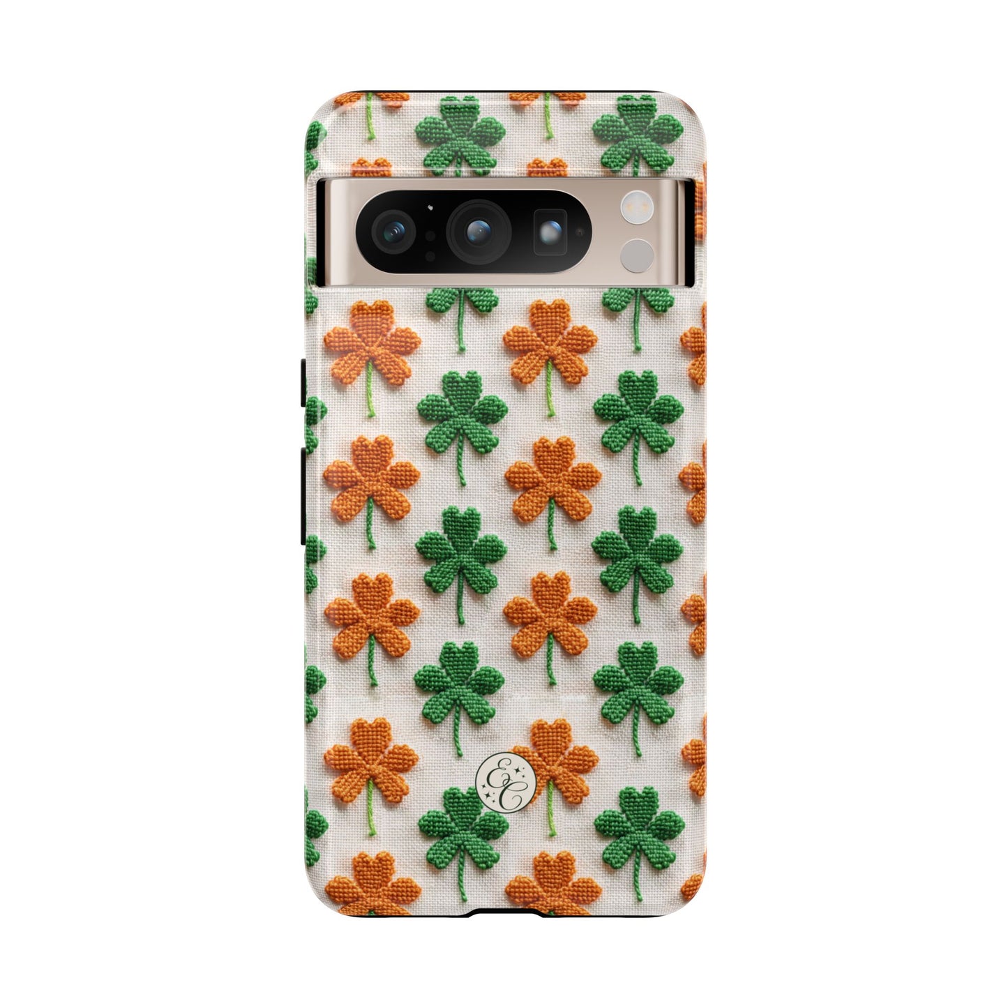 Lucky Shamrock Pattern Tough Phone Case