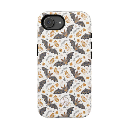 Boho Bat Pattern Halloween Phone Case