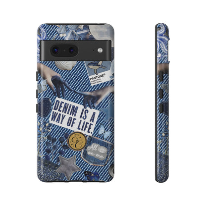 Denim Texture Tough Phone Case