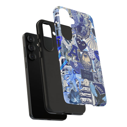 Blue Collage Tough Phone Case