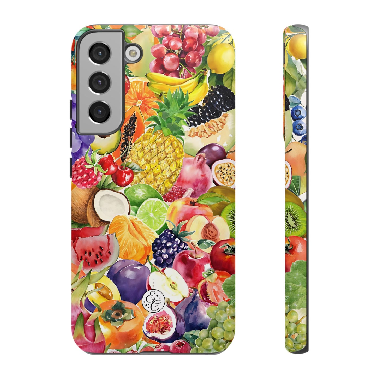 Colorful Fruits Collage Tough Phone Case