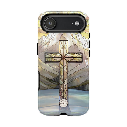 Stained Glass Cross Tough Phone Case