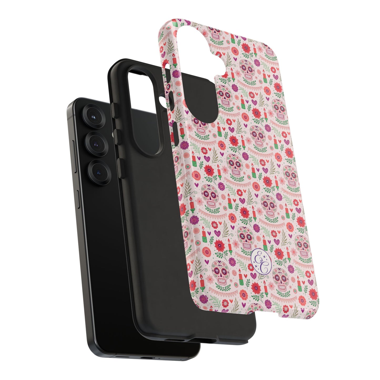 Pink Boho Day of the Dead Tough Phone Case