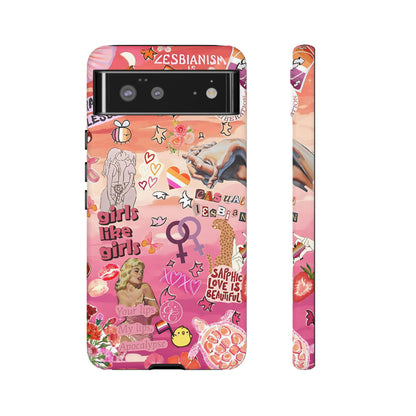 Lesbian Collage Tough Phone Case