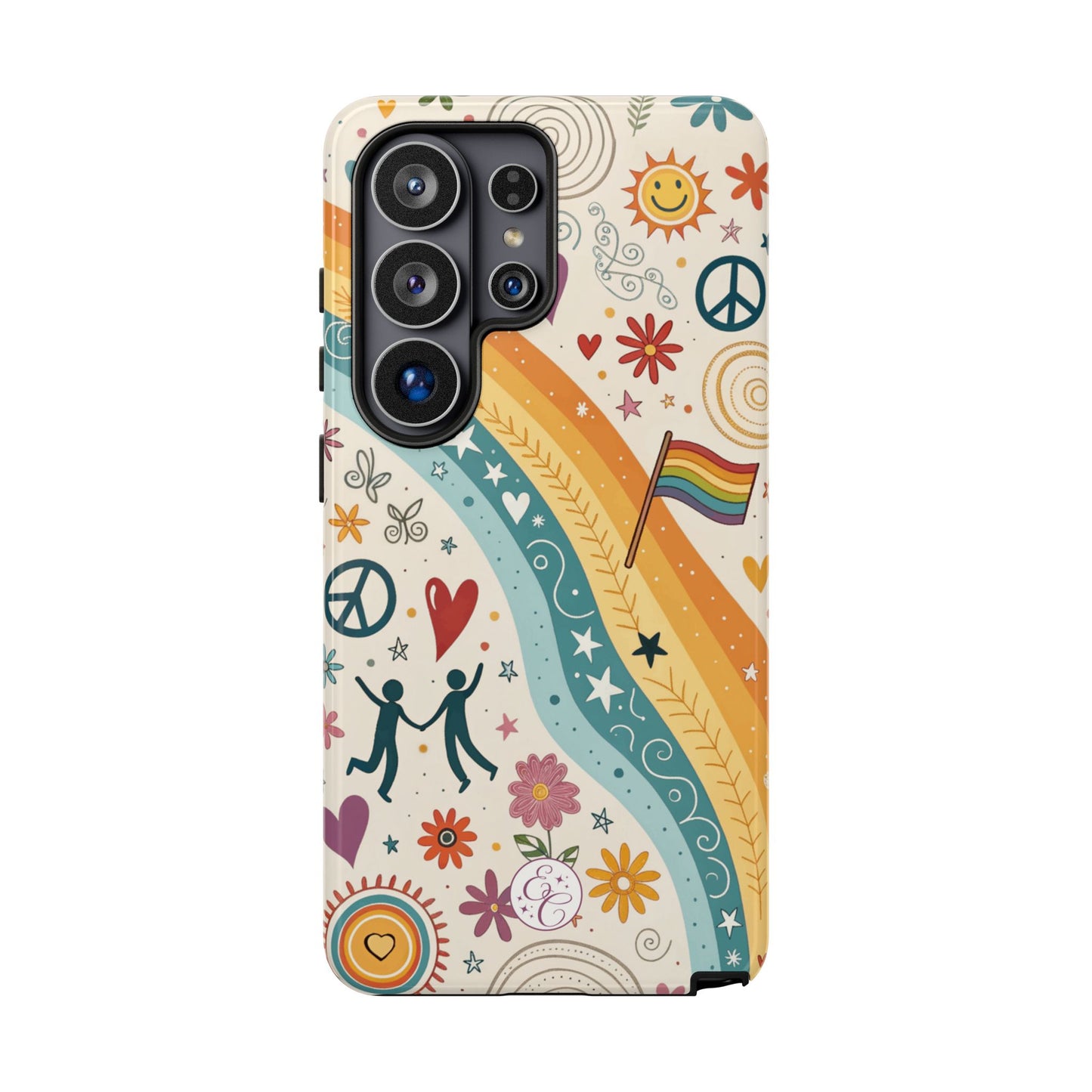 LGTBQ+ Pride Boho Doodle Tough Phone Case