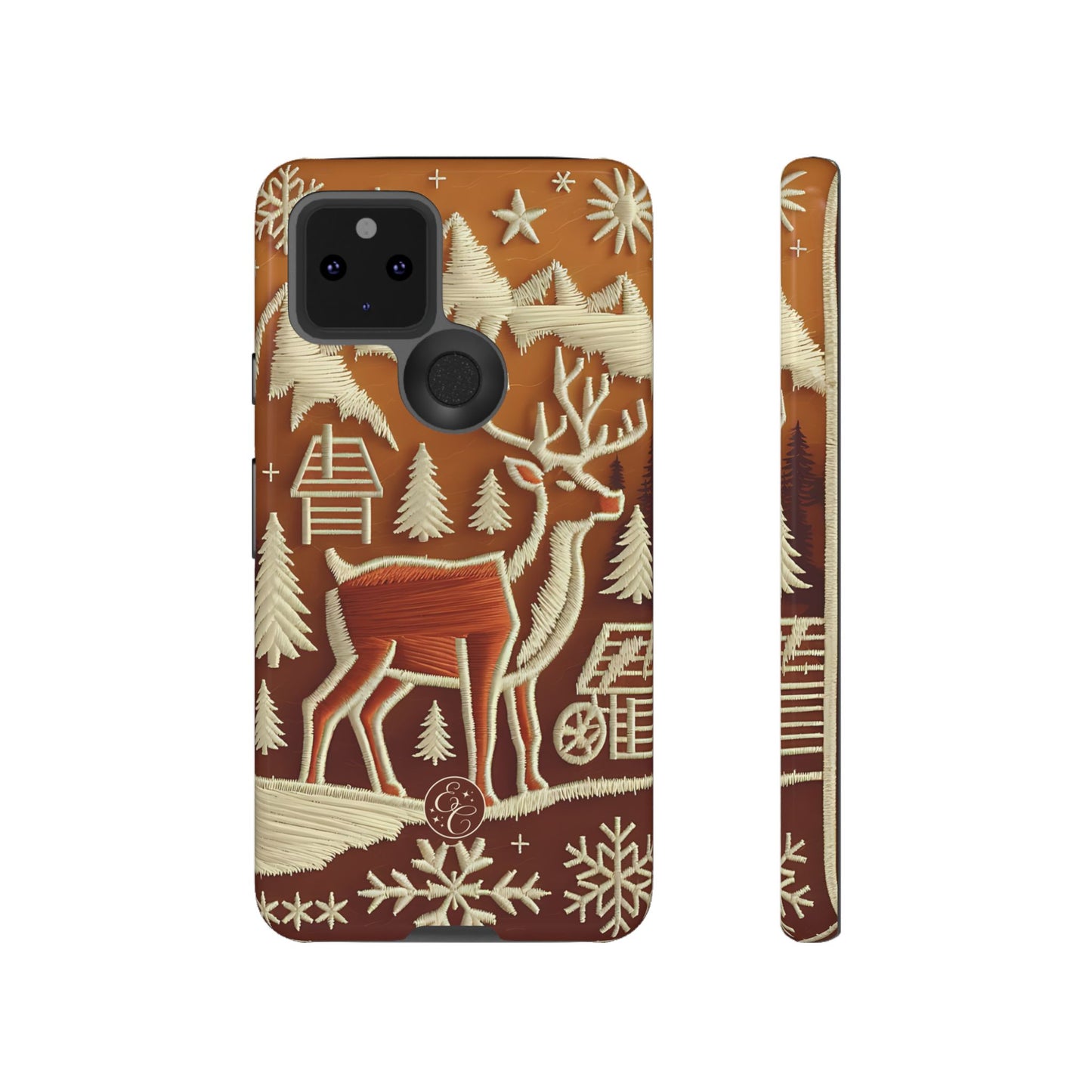 Rustic Reindeer Tough Phone Case