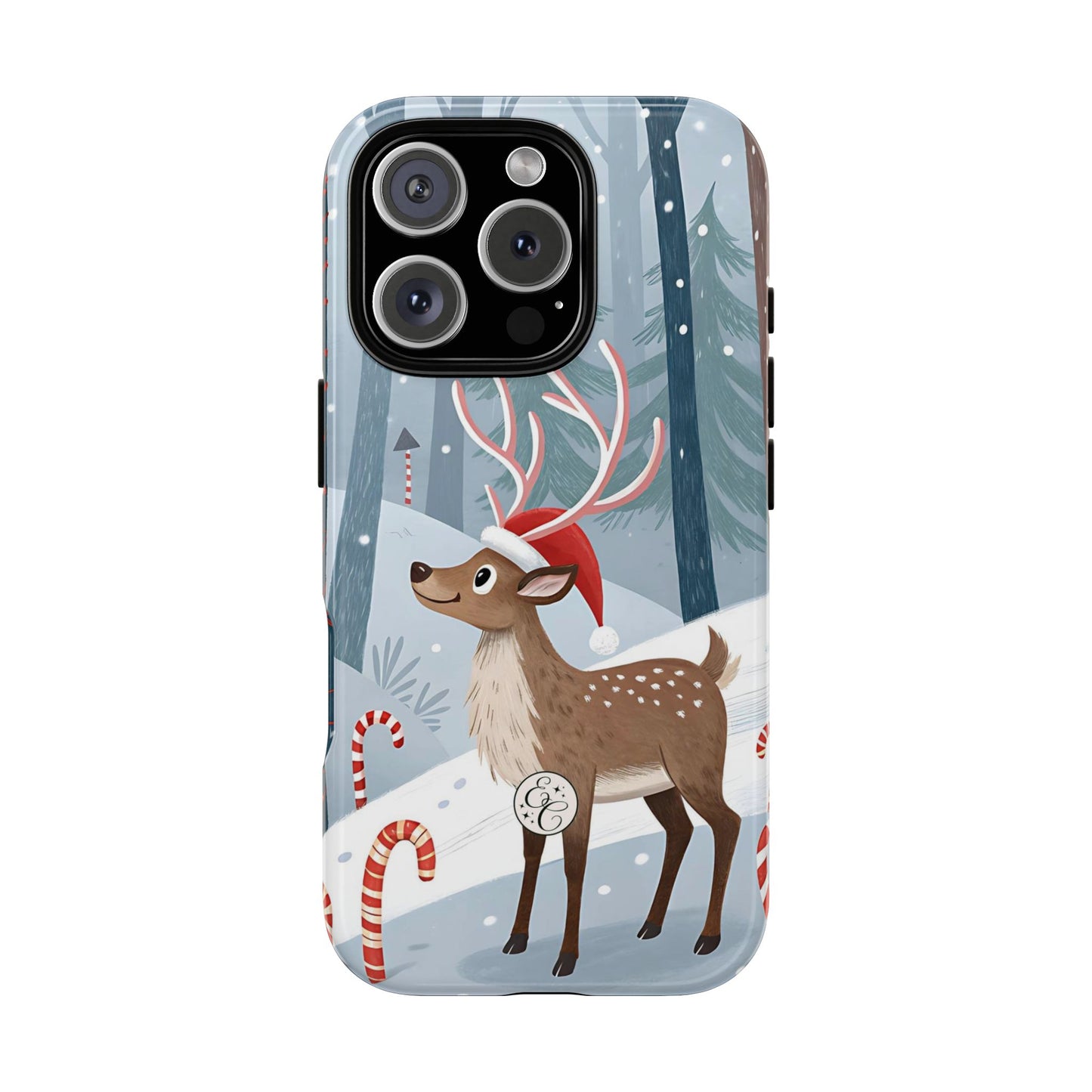 Reindeer in Winter Wonderland Tough Phone Case