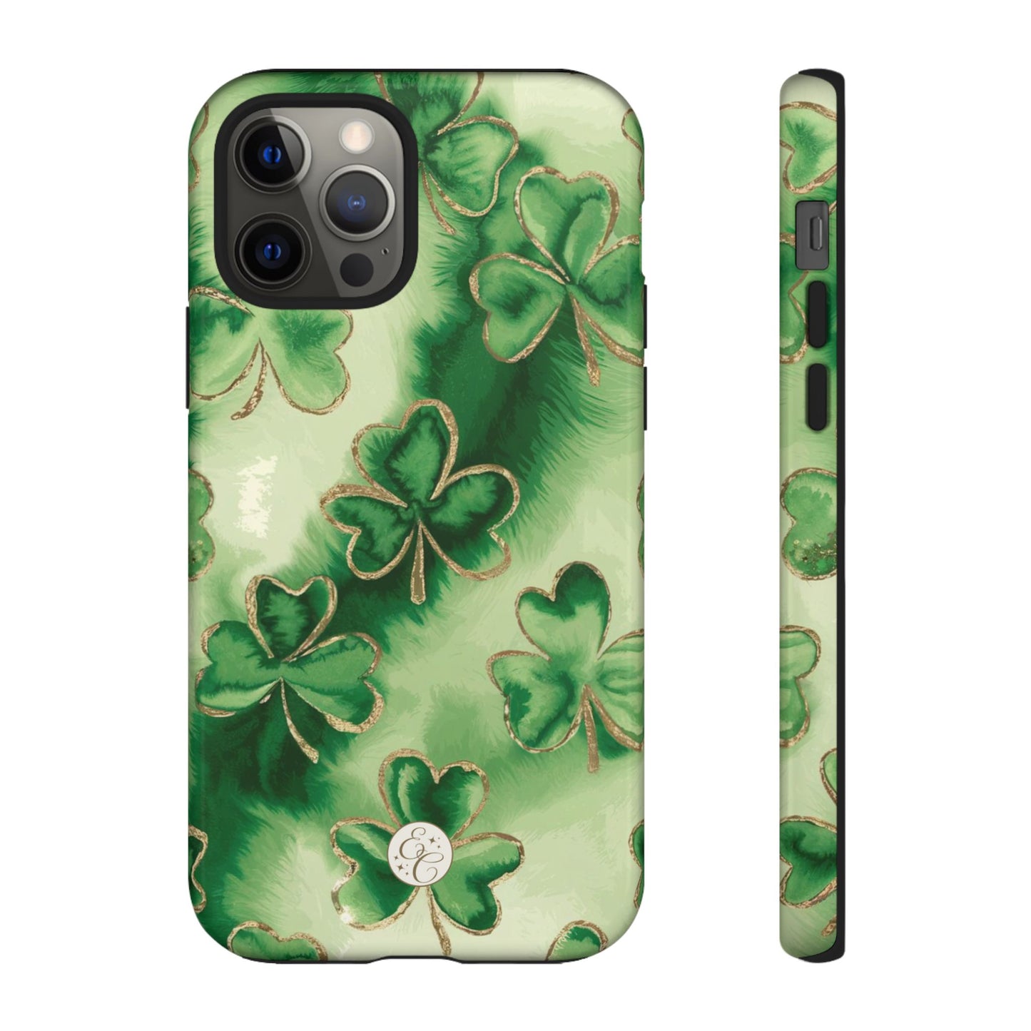 Shamrock Watercolor Pattern Tough Phone Case