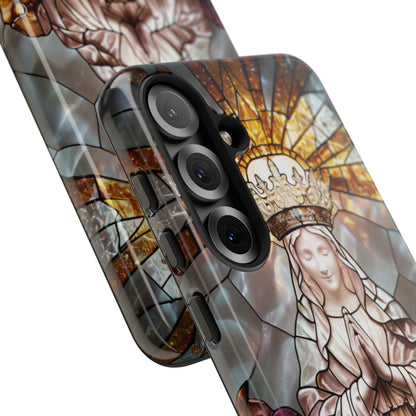 Virgin Mary Stained Glass Tough Phone Case