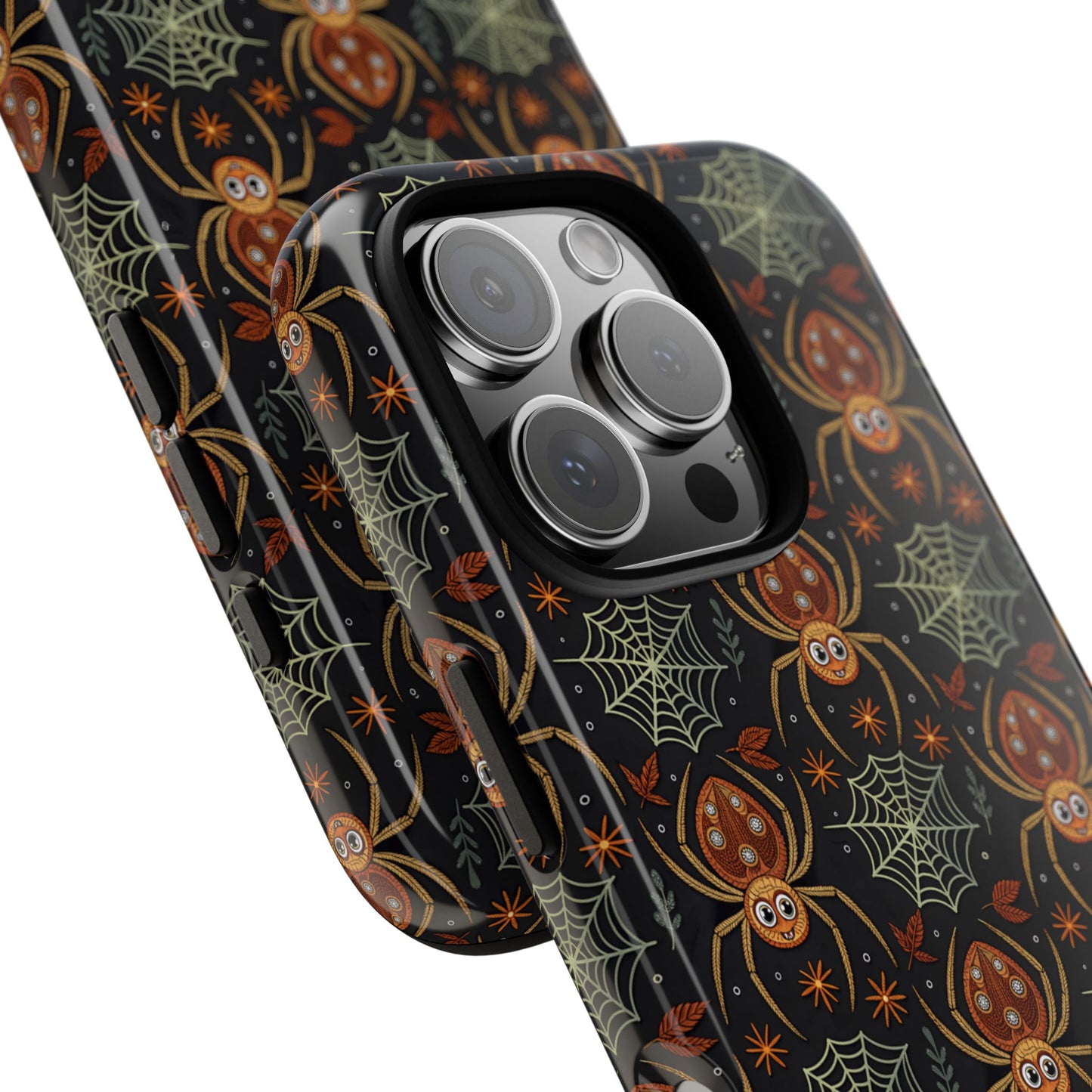 Boho Halloween Spider Pattern Tough Phone Case
