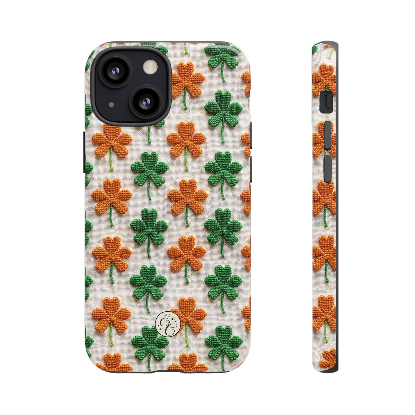 Lucky Shamrock Pattern Tough Phone Case