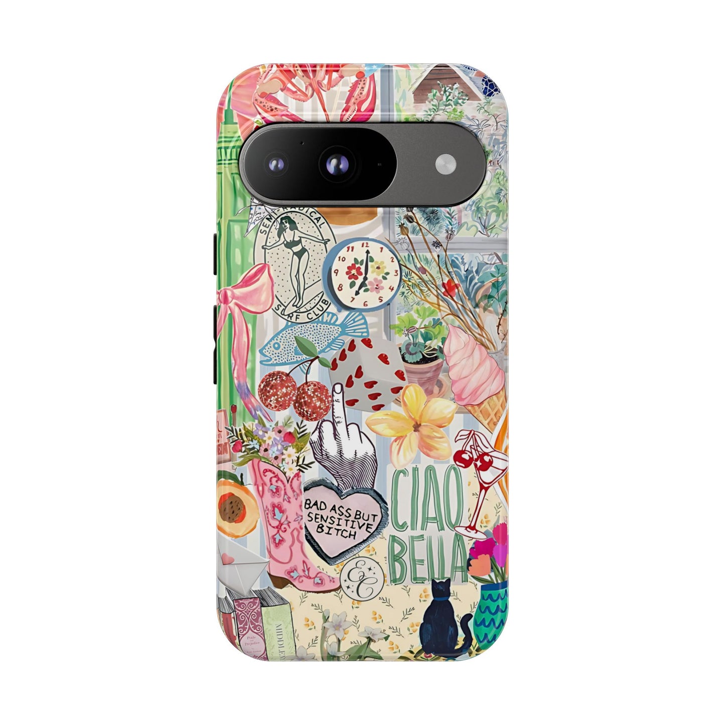 Coquette Art Collage Tough Phone Case