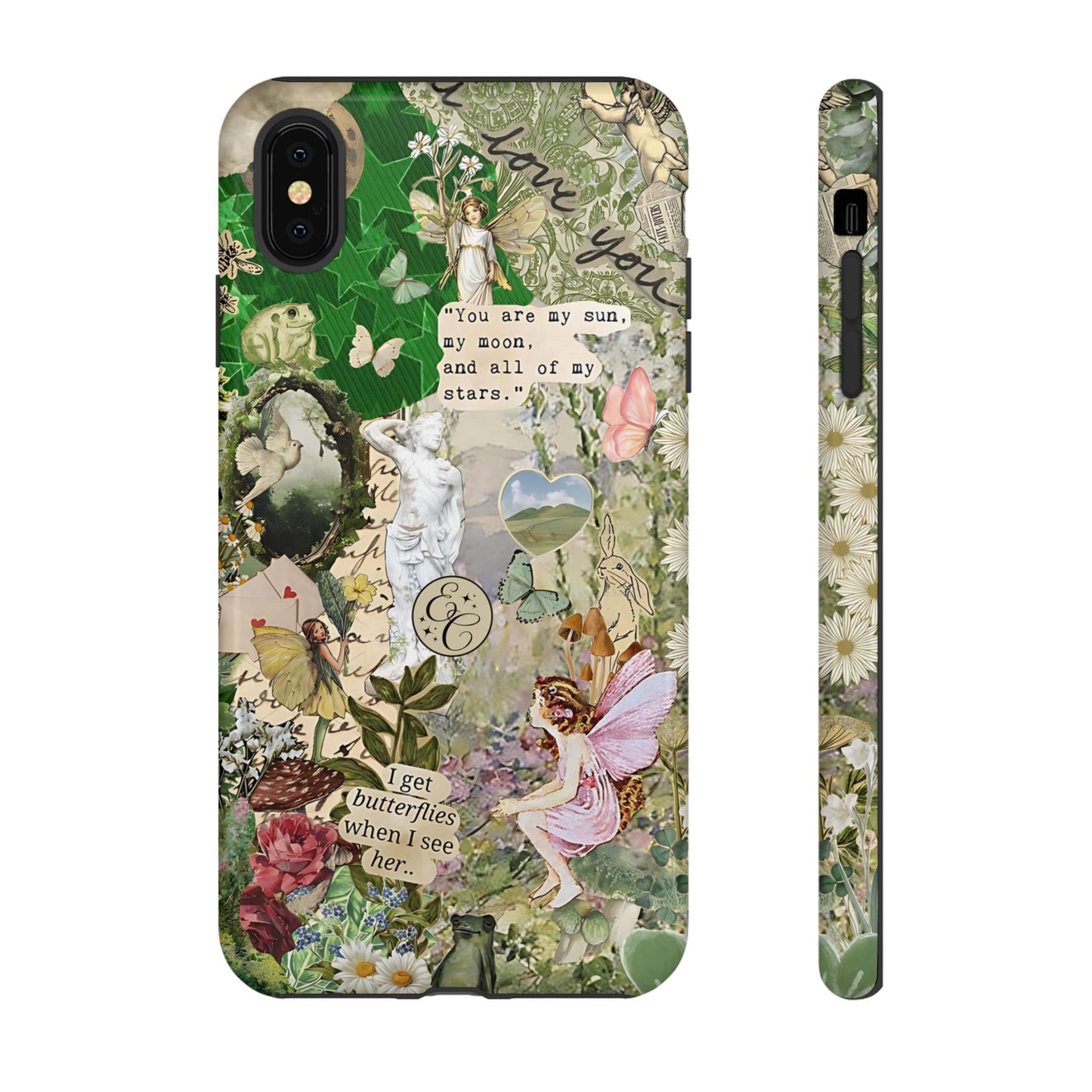 Vintage Botanical Collage Tough Phone Case