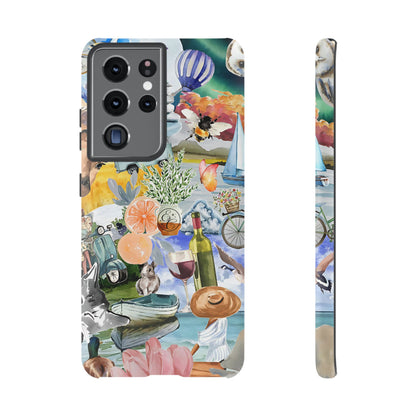 Vintage Travel Collage Tough Phone Case