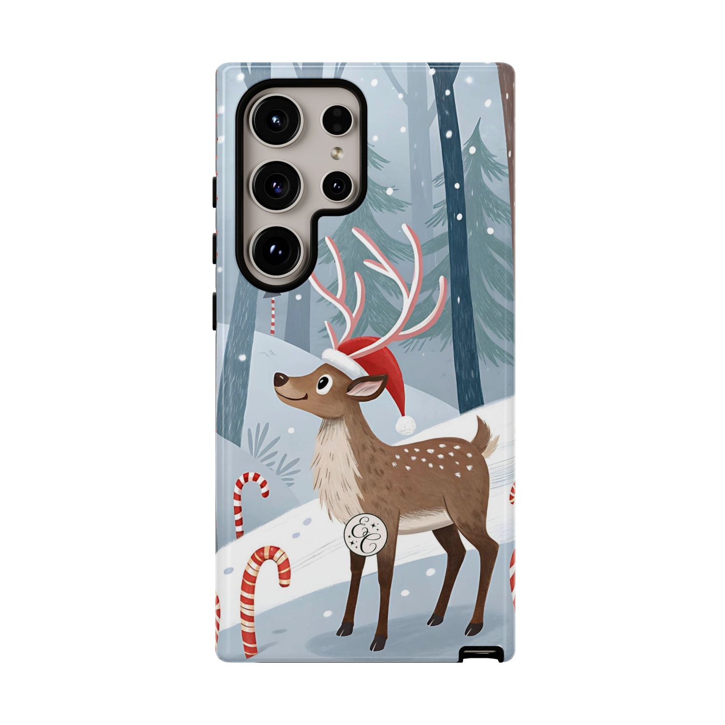 Reindeer in Winter Wonderland Tough Phone Case