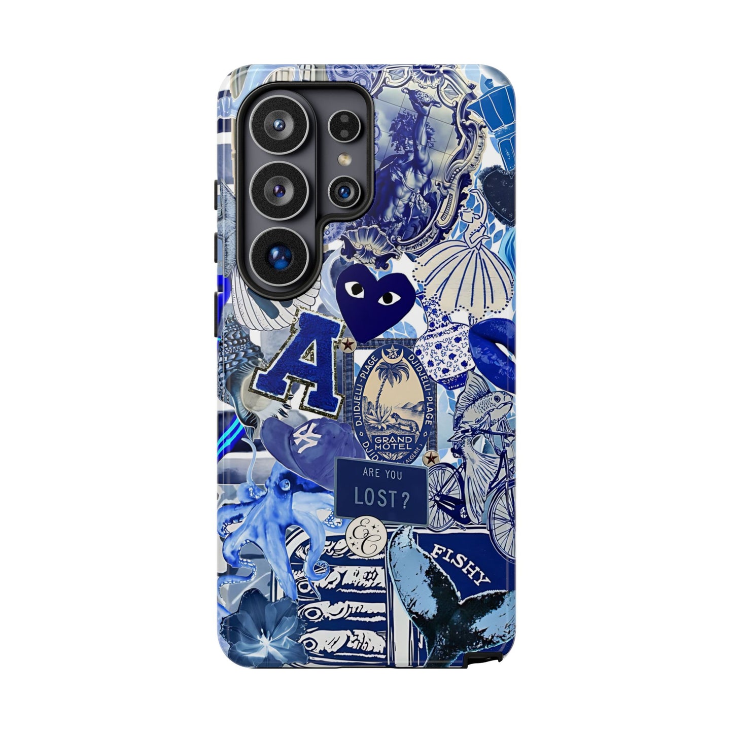 Blue Collage Tough Phone Case
