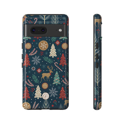 Christmas Holiday Pattern Tough Phone Case