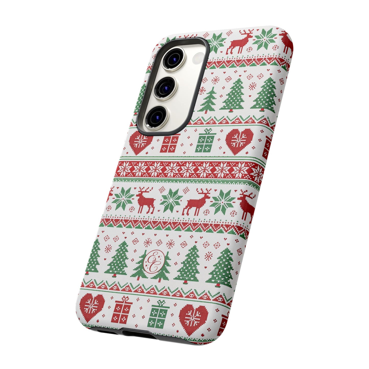 Ugly Christmas Sweater Pattern Tough Phone Case