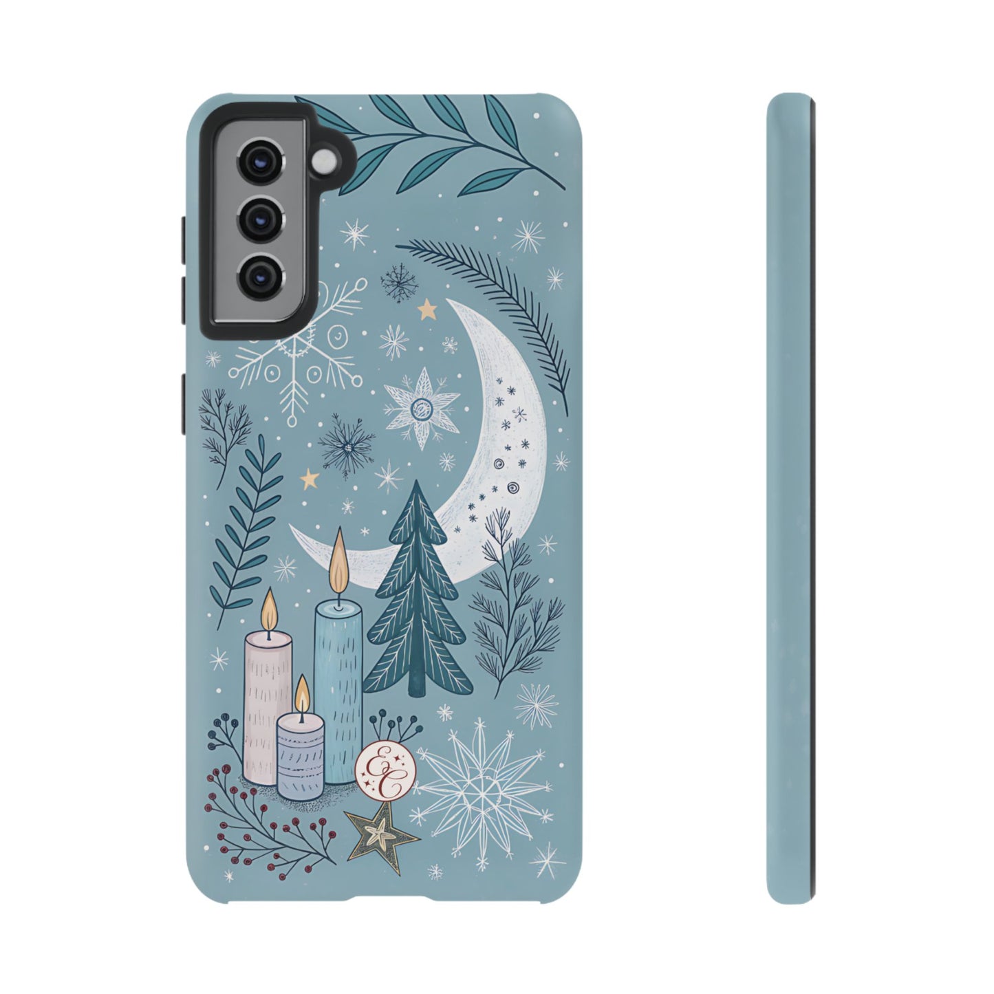 Winter Moon & Candles Tough Phone Case