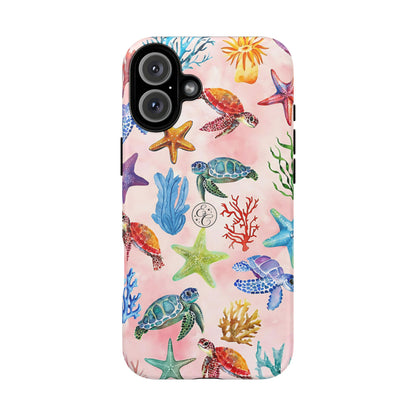 Colorful Marine Life Tough Phone Case