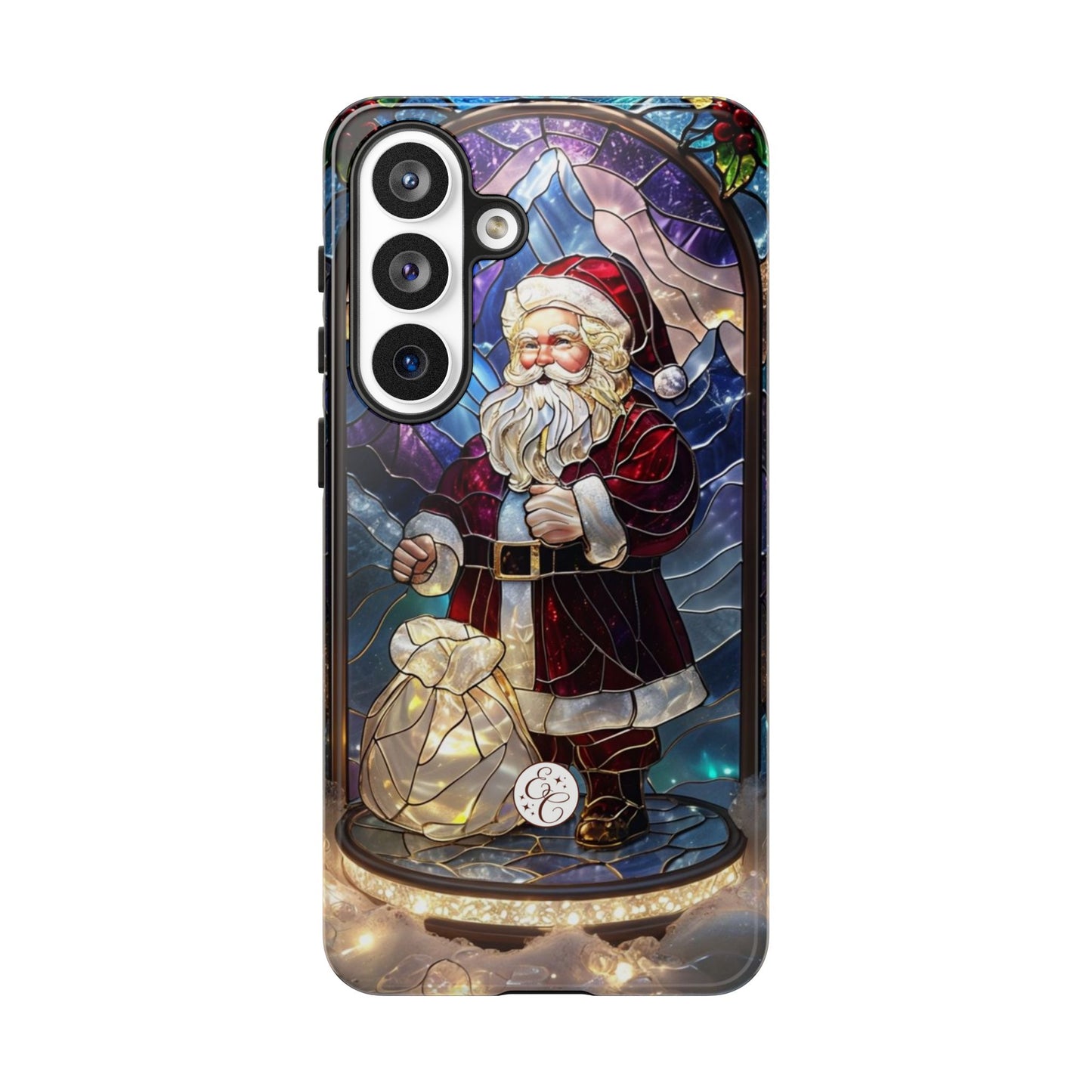 Santa Claus Stained Glass Phone Case