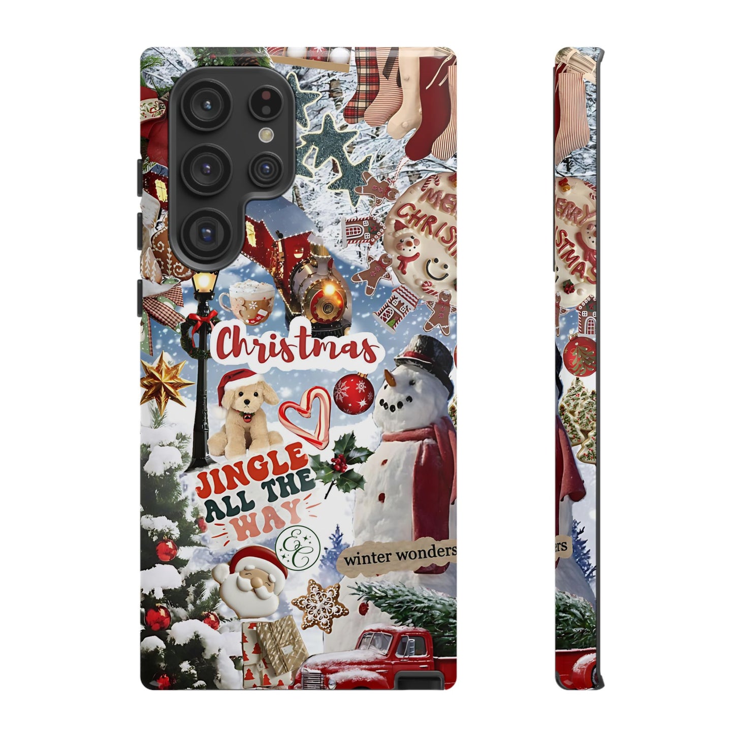 Christmas Holiday Collage Tough Phone Case