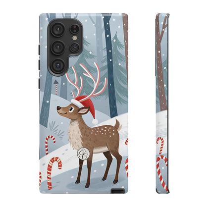 Reindeer in Winter Wonderland Tough Phone Case