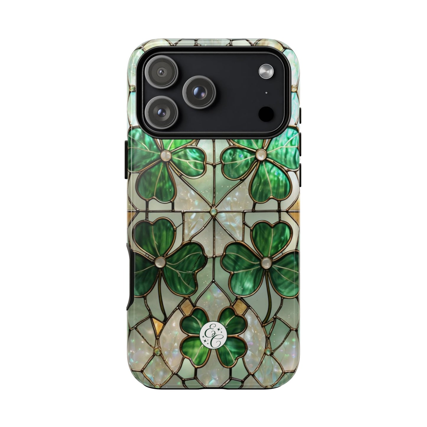 Stained Glass Clover Tough Phone Case