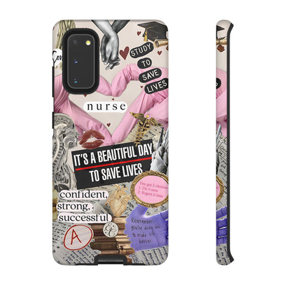 Nurse Inspirational Collage Tough Phone Case