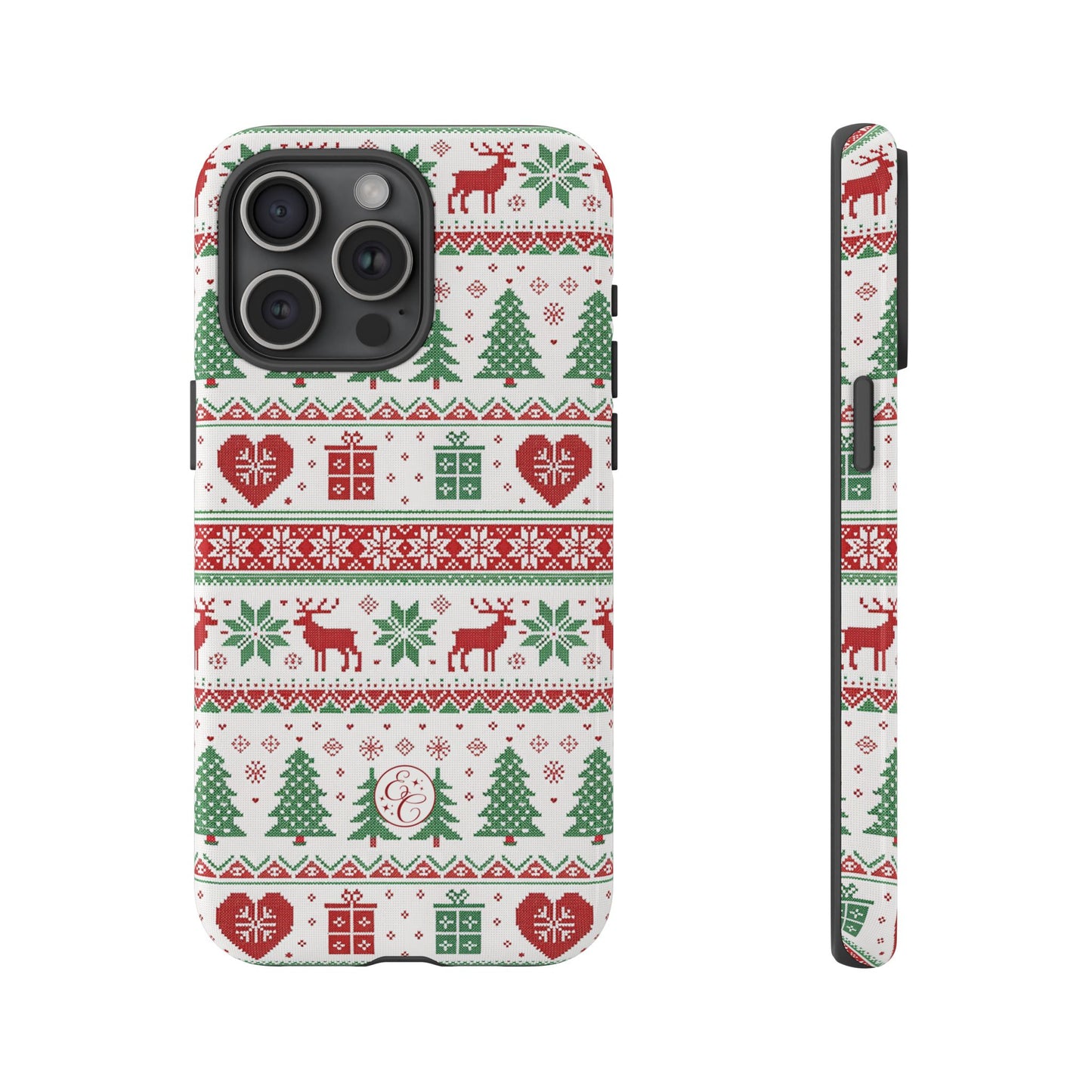 Ugly Christmas Sweater Pattern Tough Phone Case