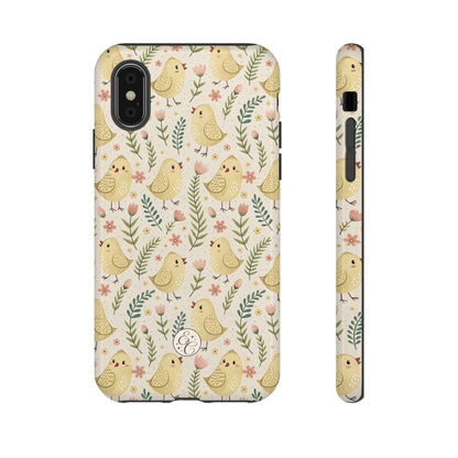 Vintage Floral Chick Pattern Tough Phone Case