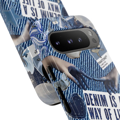 Denim Texture Tough Phone Case