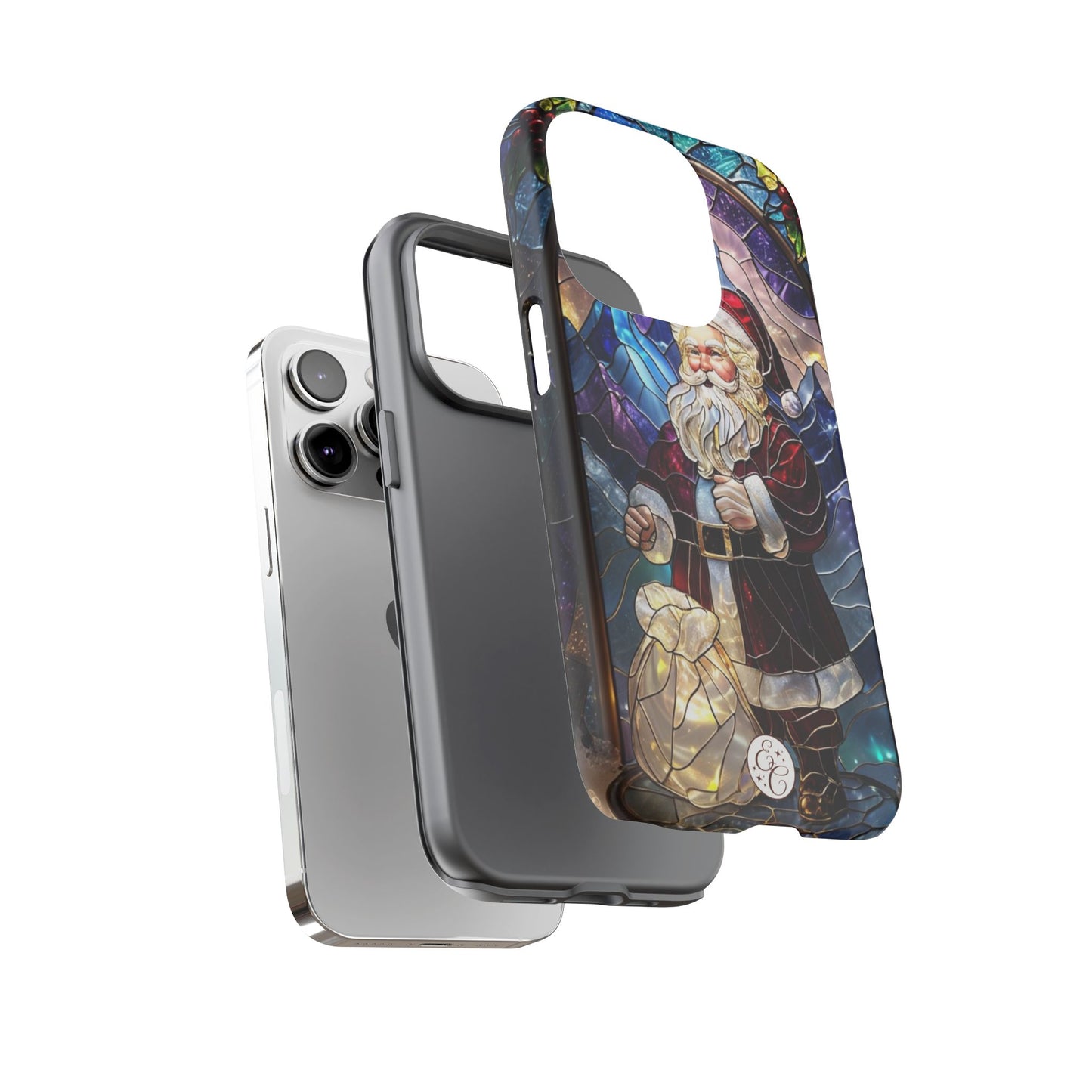 Santa Claus Stained Glass Phone Case