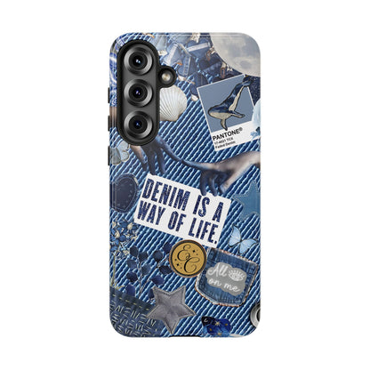 Denim Texture Tough Phone Case