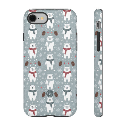 Cute Polar Bear Pattern Tough Phone Case