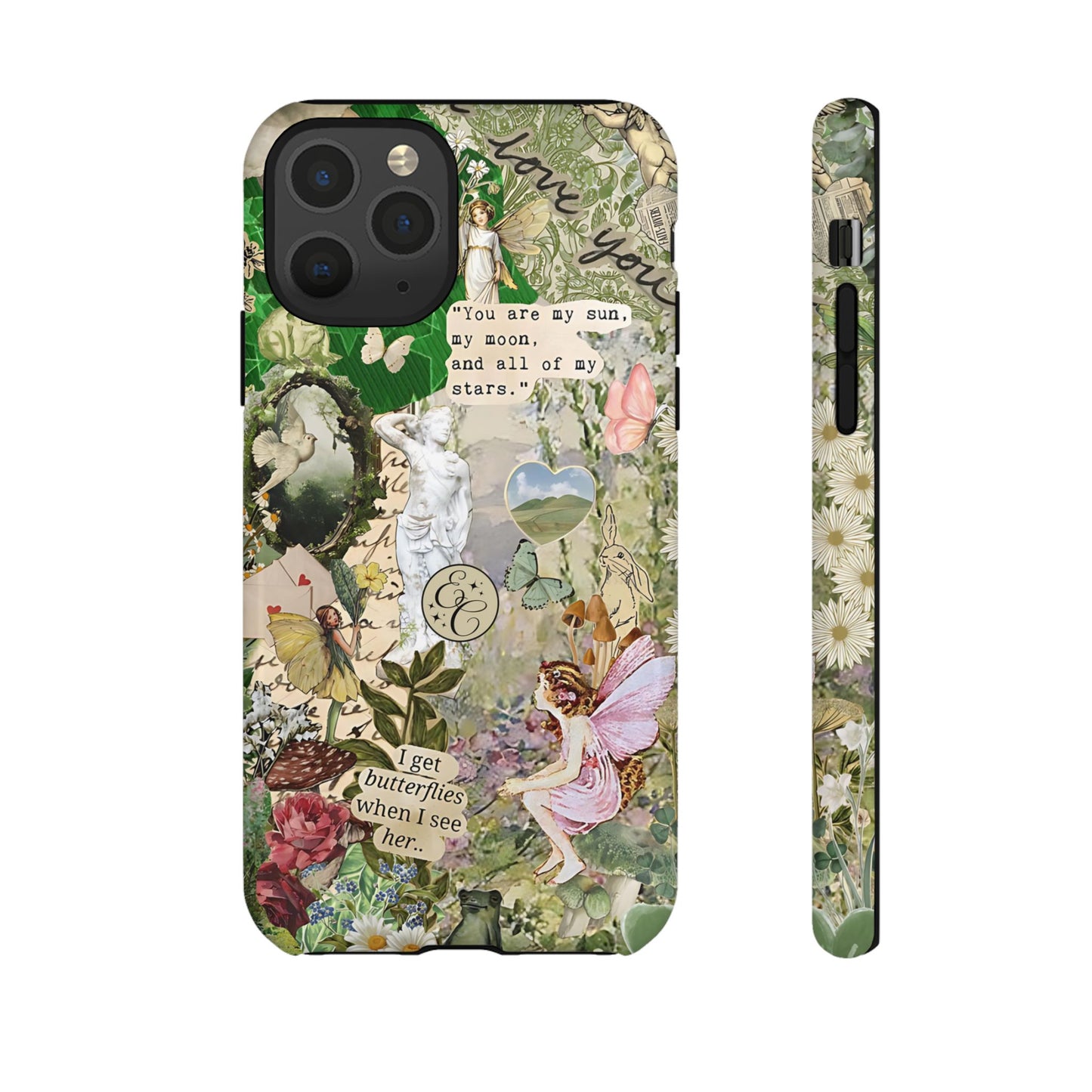 Vintage Botanical Collage Tough Phone Case