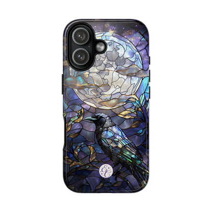 Stained Glass Raven Tough Phone Case
