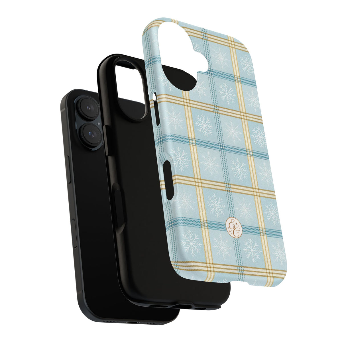 Blue Winter Plaid Phone Case