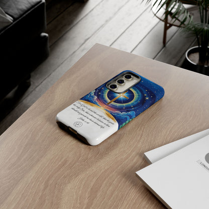 Celestial Cross - John 3:16 Tough Phone Case