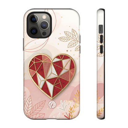 Geometric Heart Tough Phone Case