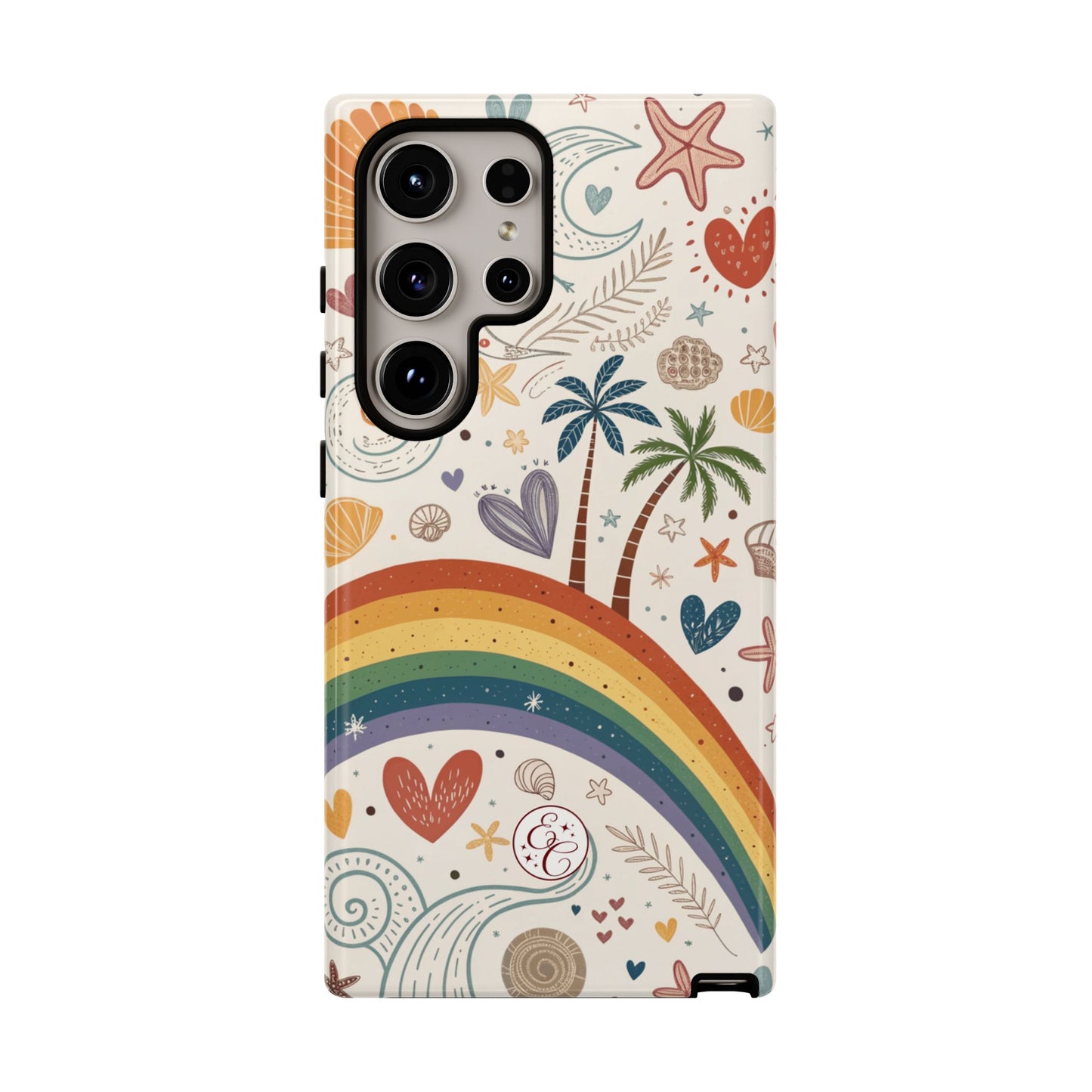 Rainbow Pride Boho Beach Tough Phone Case