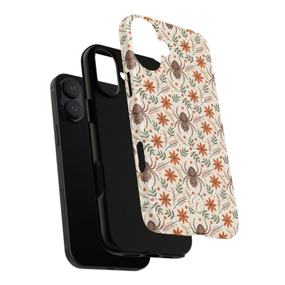 Boho Floral Spider Pattern Phone Case