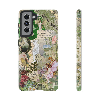 Vintage Botanical Collage Tough Phone Case