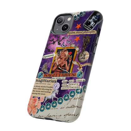 Sagittarius Zodiac Star Sign Tough Phone Case