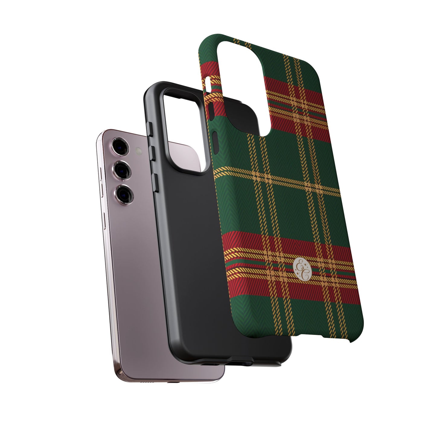 Green Red & Gold Plaid Tough Phone Case