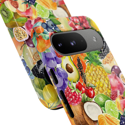 Colorful Fruits Collage Tough Phone Case